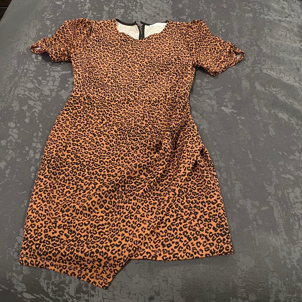 LUSH leopard mini dress